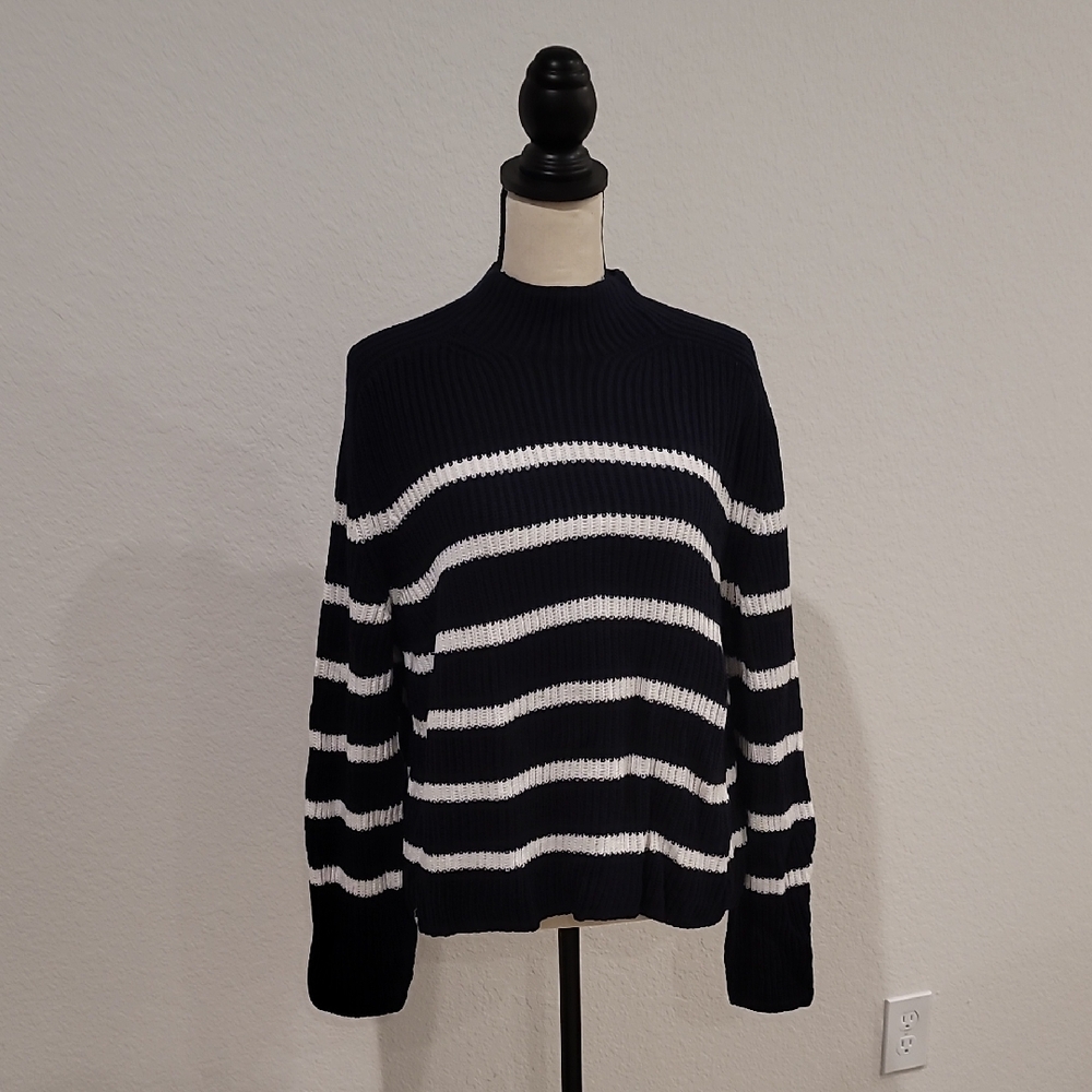 Pomander Place By Tuckernuck Striped Black and White Sweater